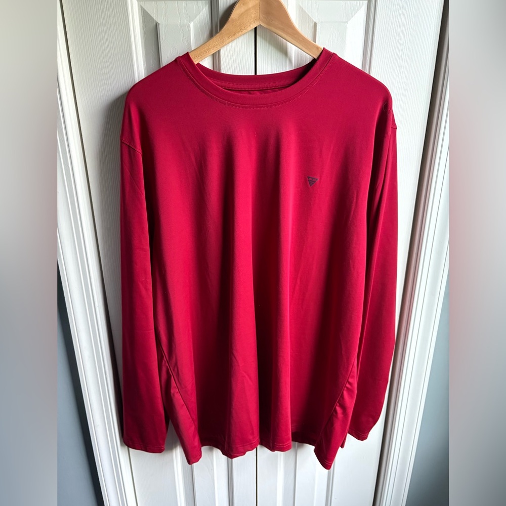 Maelreg Mens Dynamic Flex Long Sleeve Performance T-Shirt Red Size XL NWT